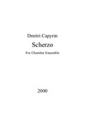 Scherzo for Chamber Ensemble. Score and parts